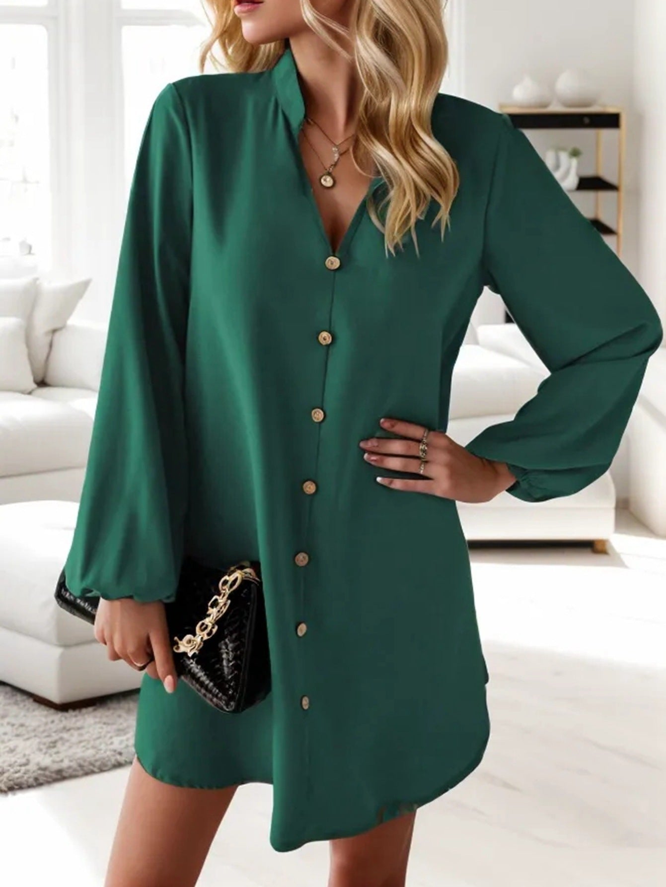 New European And American Long Sleeved Dresses
